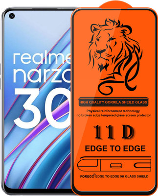 Forego Edge To Edge Tempered Glass for realme NARZO 30(Pack of 1)