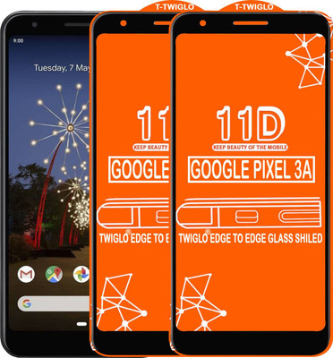 BITWEAVE Edge To Edge Tempered Glass for GOOGLE PIXEL 3A(Pack of 2)