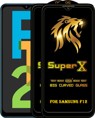 PFOAM Edge To Edge Tempered Glass for SAMSUNG GALAXY F12(Pack of 2)