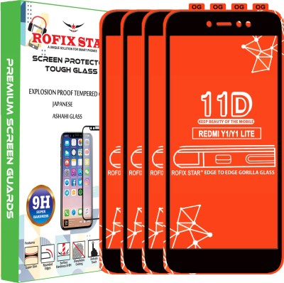 Rofix star Edge To Edge Tempered Glass for Mi Redmi Y1 Lite(Pack of 4)