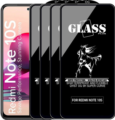 Qyist Edge To Edge Tempered Glass for REDMI NOTE 10S(Pack of 4)