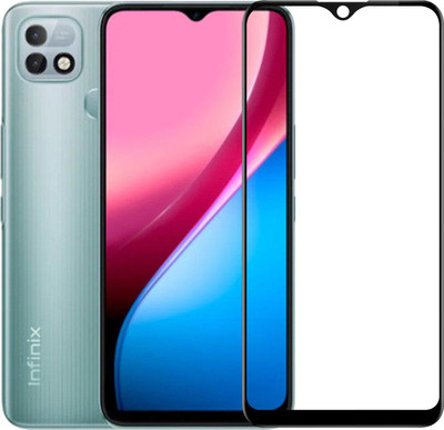 SEVEN7STAR Edge To Edge Tempered Glass for Infinix Hot 10i(Pack of 1)