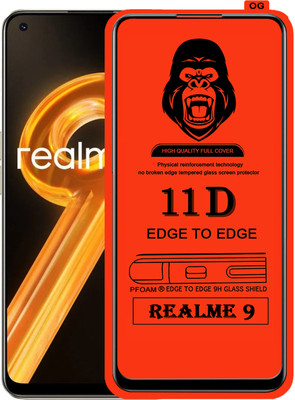 Laxdom Edge To Edge Tempered Glass for REALME 9 4G(Pack of 1)