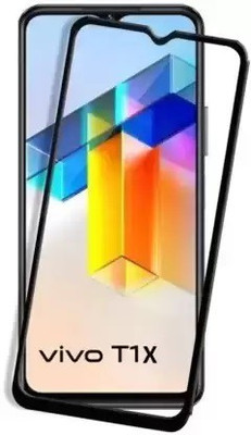 LIKEDESIGN Edge To Edge Tempered Glass for Vivo T1x, Vivo T1x 4G(Pack of 1)