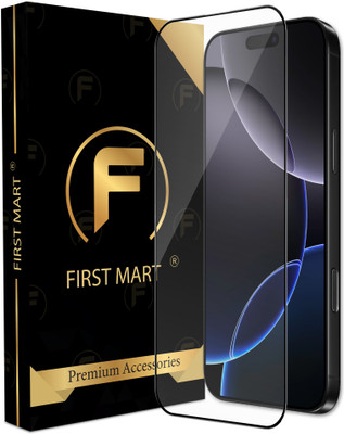 FIRST MART Edge To Edge Tempered Glass for iPhone 16, Apple iPhone 16, 16(Pack of 1)
