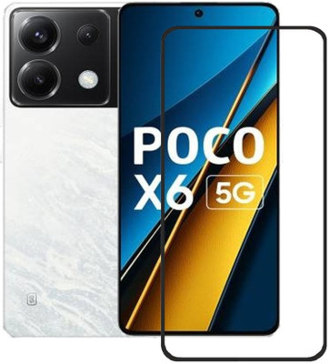 RCHJV Edge To Edge Tempered Glass for XIAOMI POCO X6 5G(Pack of 1)