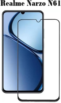 LIKEDESIGN Edge To Edge Tempered Glass for Realme NARZO N61 5G(Pack of 1)