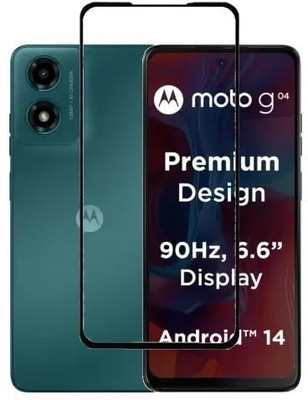 Fablue Edge To Edge Tempered Glass for Moto G04, MOTOROLA G04, Motorola Moto G04(Pack of 1)