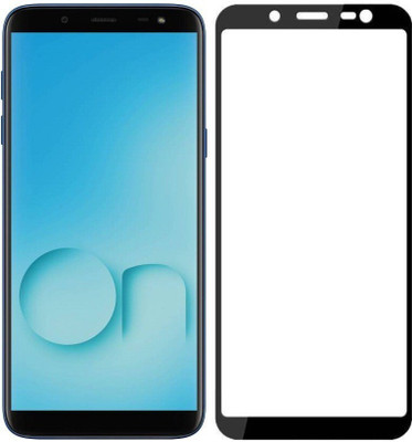 Vatsin Edge To Edge Tempered Glass for Samsung Galaxy On8(Pack of 1)