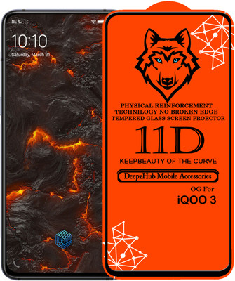 DeepzHub Edge To Edge Tempered Glass for IQOO 3(Pack of 1)