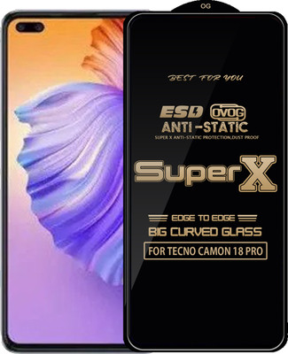 Qyist Edge To Edge Tempered Glass for TECNO CAMON 18 PRO(Pack of 1)