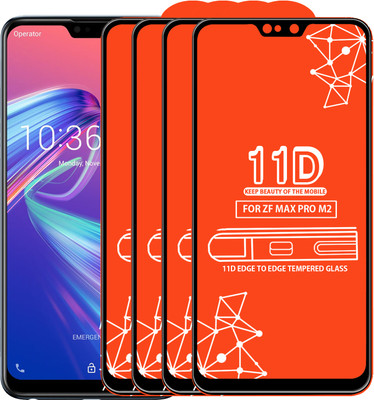 Roxel Edge To Edge Tempered Glass for Asus Zenfone Max Pro M2(Pack of 4)