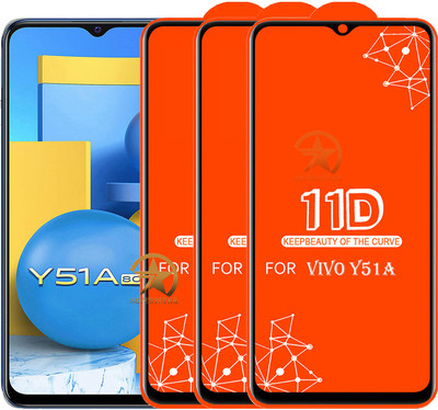 HQ Protection Edge To Edge Tempered Glass for VIVO Y51A(Pack of 3)