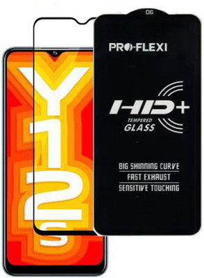 SM Styles Edge To Edge Tempered Glass for Vivo Y12G(Pack of 1)