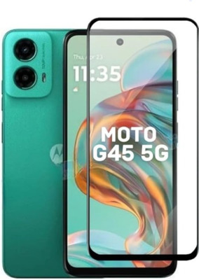 COVJ Edge To Edge Tempered Glass for MOTOROLA Moto G45 5G(Pack of 1)