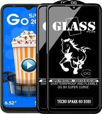 PFOAM Edge To Edge Tempered Glass for TECNO SPARK GO 2020(Pack of 2)