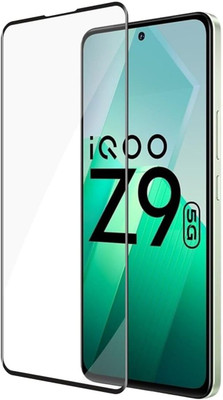 FwellT Edge To Edge Tempered Glass for iQoo Z9 5G(Pack of 1)