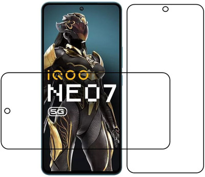 Fit size Impossible Screen Guard for Tempered glass plastic screen gaurd Fiber vivo iqoo neo 7 5g(Pack of 1)