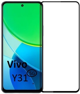 Bodoma Edge To Edge Tempered Glass for Vivo Y31 5G(Pack of 1)