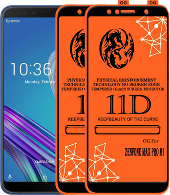 HIE POWER Edge To Edge Tempered Glass for Asus Zenfone Pro M1-11D (Pack of 2)(Pack of 2)