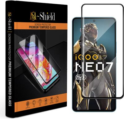 MS-Shield Edge To Edge Tempered Glass for iQOO Neo 7 5G(Pack of 1)