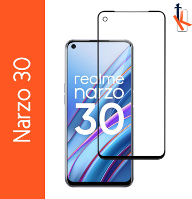 TCartoHUB Edge To Edge Tempered Glass for Realme Narzo 30(Pack of 1)