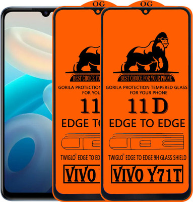 TWIGLO Edge To Edge Tempered Glass for VIVO Y71T(Pack of 2)