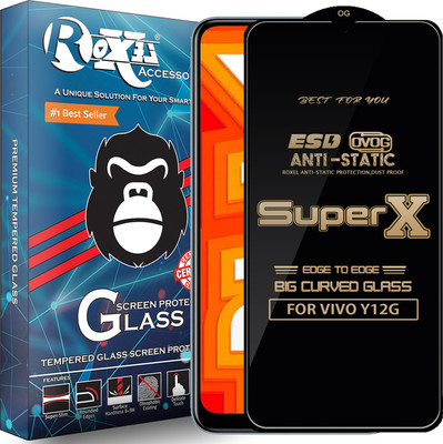 Roxel Edge To Edge Tempered Glass for VIVO Y12G(Pack of 1)