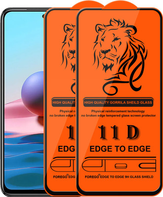 Forego Edge To Edge Tempered Glass for Redmi Note 10 Pro Max(Pack of 2)