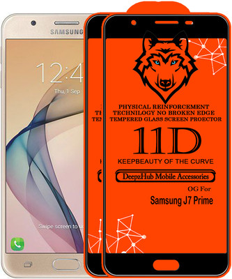 DeepzHub Edge To Edge Tempered Glass for Samsung Galaxy J7 Prime(Pack of 2)