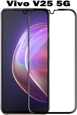 welldesign Edge To Edge Tempered Glass for Vivo V25 5G(Pack of 1)