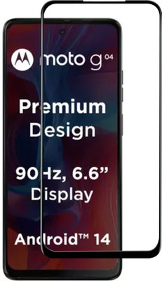 VAlight Edge To Edge Tempered Glass for Motorola g04s, MOTOROLA G04, Moto G04, Moto G04S(Pack of 1)