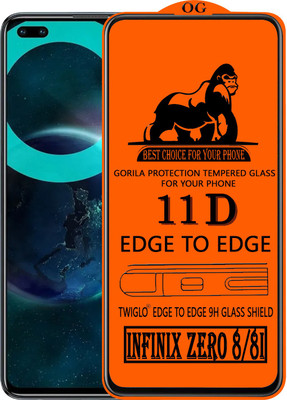 TWIGLO Edge To Edge Tempered Glass for TECNO ZERO 8I(Pack of 1)