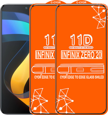 CYOR Edge To Edge Tempered Glass for INFINIX ZERO 20(Pack of 2)