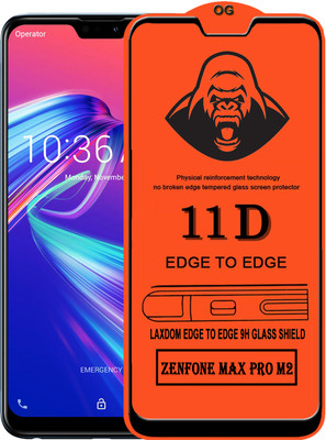 Laxdom Edge To Edge Tempered Glass for Asus Zenfone Max Pro M2(Pack of 1)