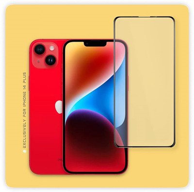 DSCASE Edge To Edge Tempered Glass for APPLE iPhone 14 Plus, iPhone 14 Plus(Pack of 1)