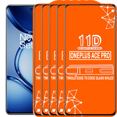 TWIGLO Edge To Edge Tempered Glass for ONEPLUS ACE PRO(Pack of 5)