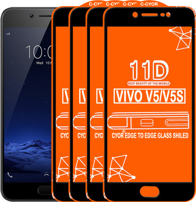 CYOR Edge To Edge Tempered Glass for VIVO V5S(Pack of 4)