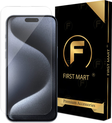 FIRST MART Edge To Edge Tempered Glass for iPhone 15 Pro Max, Apple iPhone 15 Pro Max(Pack of 1)