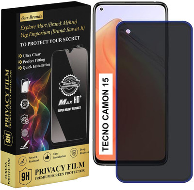 yug emporium Edge To Edge Tempered Glass for Tecno Camon 15 Privacy Tempered| Edge-to-Edge Full Screen Protection| Premium Tempered Screen Guard with Tempered Glass for Infinix note 7 Lite – Clear & Scratch Proof| 9H Hardness Full Coverage| Bubble-Free UV Adhesive Screen Protector(Pack of 1) yug emporium Edge To Edge Tempered Glass for Tecno Camon 15 Privacy Tempered| Edge-to-Edge Full Screen Protection| Premium Tempered Screen Guard with Tempered Glass for Infinix note 7 Lite – Clear & Scratch Proof| 9H Hardness Full Coverage| Bubble-Free UV Adhesive Screen Protector(Pack of 1)