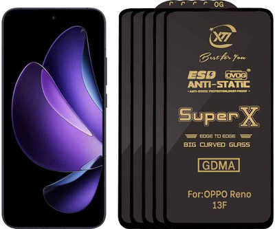 GDMA Edge To Edge Tempered Glass for OPPO Reno13 F(Pack of 5)