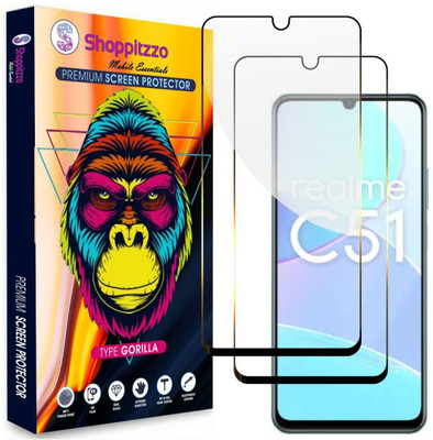 Shoppitzzo Edge To Edge Tempered Glass for realme c51(6.74 Inch)**DuraGlass**Millitary Grade-Anti Explosion-Tempered Glass/Full Screen Coverage-Edge to Edge/9H Hardness/With Easy Installation Kit(Pack of 2) Shoppitzzo Edge To Edge Tempered Glass for realme c51(6.74 Inch)**DuraGlass**Millitary Grade-Anti Explosion-Tempered Glass/Full Screen Coverage-Edge to Edge/9H Hardness/With Easy Installation Kit(Pack of 2)