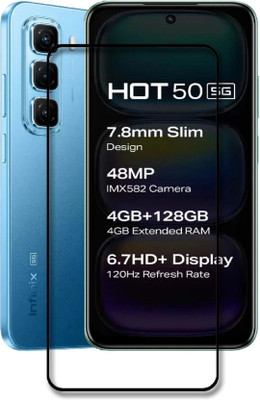 SRT Edge To Edge Tempered Glass for Infinix Hot 50 5G Plus(Pack of 1)
