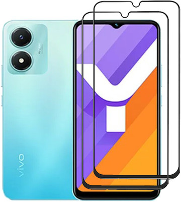INFINITYWORLD Edge To Edge Tempered Glass for vivo Y02s(Pack of 2)