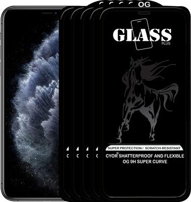 CYOR Edge To Edge Tempered Glass for IPHONE 11 PRO(Pack of 5)