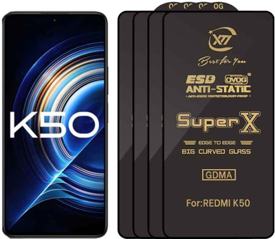 GDMA Edge To Edge Tempered Glass for MI K50(Pack of 4)