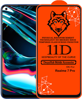 DeepzHub Edge To Edge Tempered Glass for Realme 7 Pro(Pack of 1)