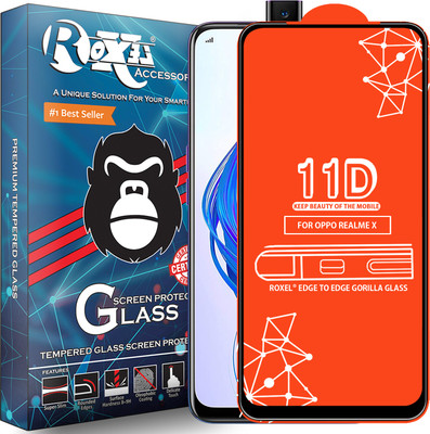 Roxel Edge To Edge Tempered Glass for Realme X(Pack of 1)