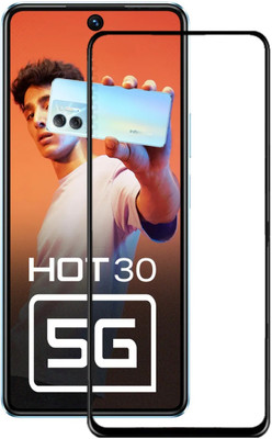 Caseline Edge To Edge Tempered Glass for Infinix HOT 30 5G(Pack of 1)