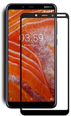 SuperX Edge To Edge Tempered Glass for Nokia 3.1 Plus(Pack of 2)